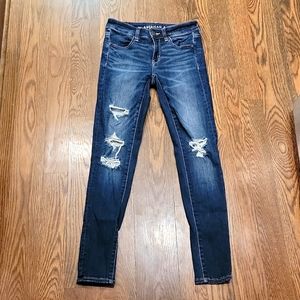 Women's American Eagle Distressed Jegging Jeans, size 2